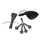 thumbnail image 1 of 1 Set 4/4 Piezas de Violín Chinrest Tuning Cvijas Tailpiece Sunnimix Violin Ebony Parts, 1 of 8