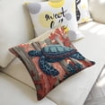thumbnail image 4 of turtle corallinen toss pillowcase decoration pillowcase gifting preferred 18x18 inch cushion cover sofa pillowcase sofa bedroom living room car, 4 of 7