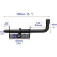 thumbnail image 3 of Qucyy 5 Inch Spring Loaded Latch Bolt, Heavy Duty Spring Loaded Latch Pin Door Lock,1/2" Pin Shed (2, Black), 3 of 5
