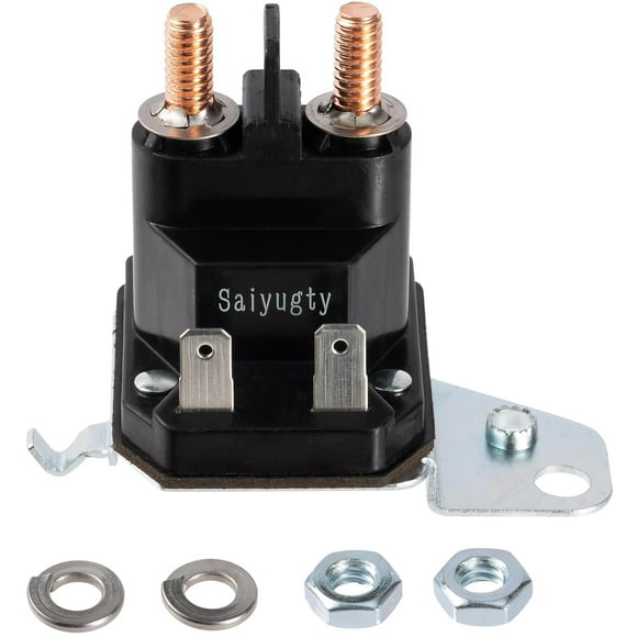 Qucyy Starter Solenoid Relay for Riding Lawn Mower Compatible with Cub Cadet XT1 XT2 Enduro RZT LT1 ZT1 ZT2 MTD Troy Bilt Yard Man Husky Yard Machines Craftsman Zero Turn