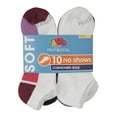 thumbnail image 3 of Fruit of the Loom Women's Soft Half Cushion No Show Socks 10 Pack, 3 of 3