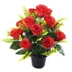 thumbnail image 1 of Cateissary Regalo de flores de seda brillante para conmemorar a los seres queridos Simulación de flores de seda Plantas en maceta Chr Decoración del hogar rojo, 1 of 6
