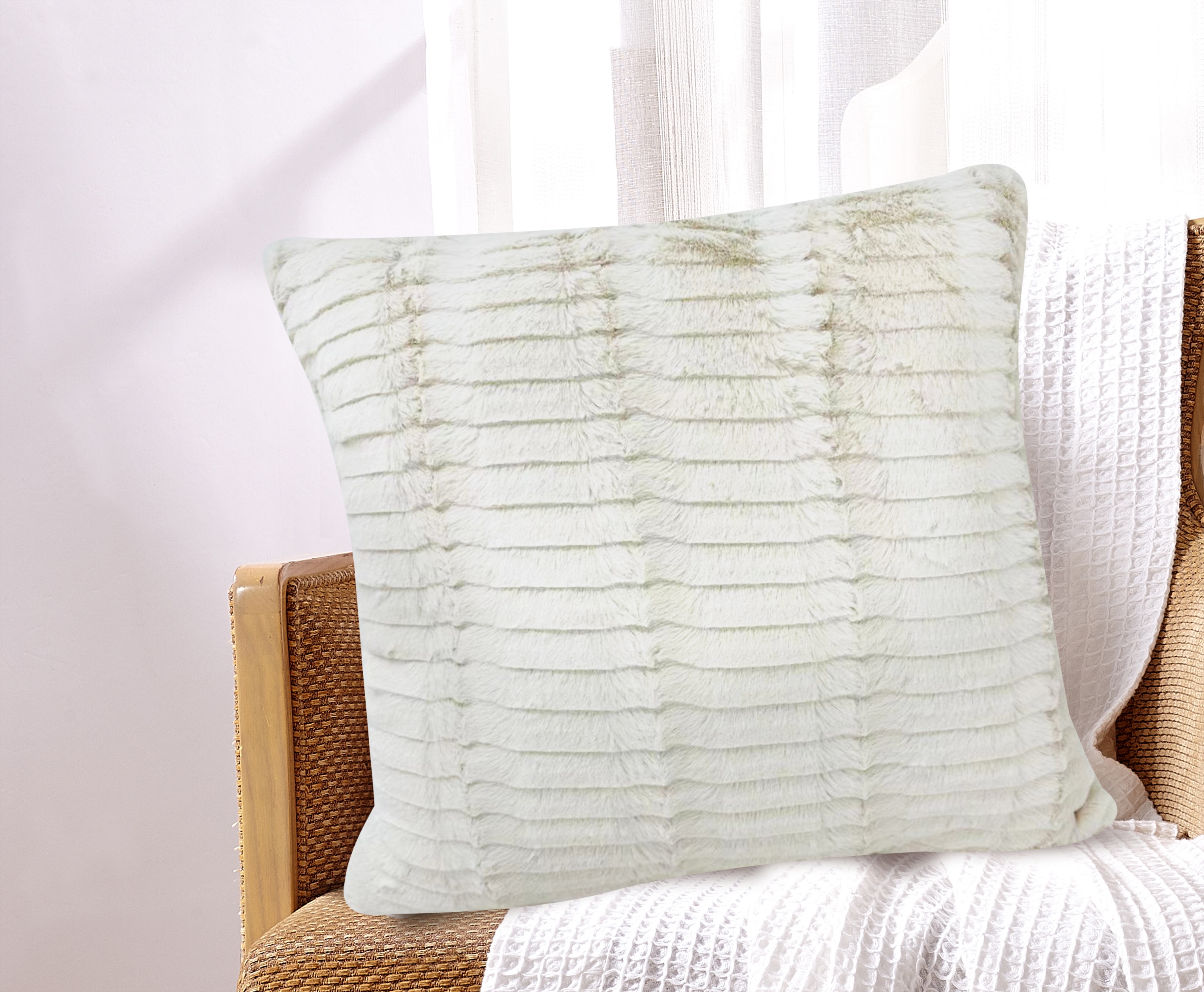 Madison Faux Fur Throw Pillow