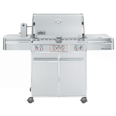 Weber 7170001 Summit S-470 4-Burner Liquid Propane Grill, Stainless Steel