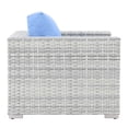 thumbnail image 5 of Modway Convene 4-Piece Outdoor Patio Set in Light Gray Light Blue, 5 of 10