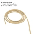thumbnail image 4 of Uxcell 49.21 Yards 2.6mm Flat Leather Cord Suede String for DIY Crafts, Khaki 1 Roll, 4 of 6