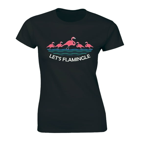 Let's Flamingle - Love Prinzessin Flamingos Wildlife M√§rchen Pink Rosa Women T-Shirt
