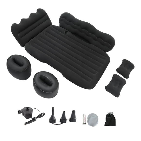 Colchón Inflable para Coche Perfecl con Bomba Eléctrica Negro