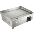BENTISM 1600W 21" Commercial Electric Countertop Griddle Flat Top Grill