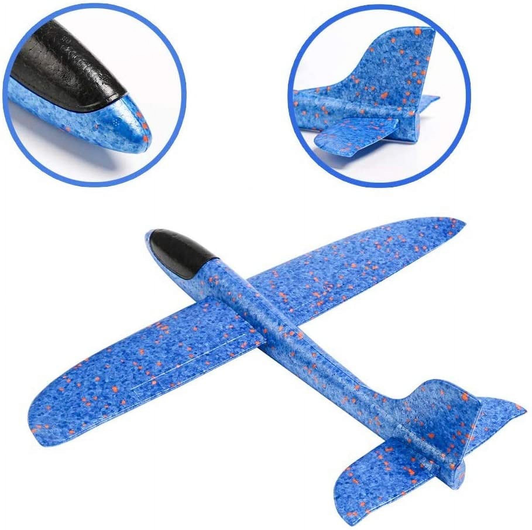 Avion En Mousse Polystyrène – Planeur à Lancer – Grand 48 Cm – Développe Coordination – Cadeau Enfant