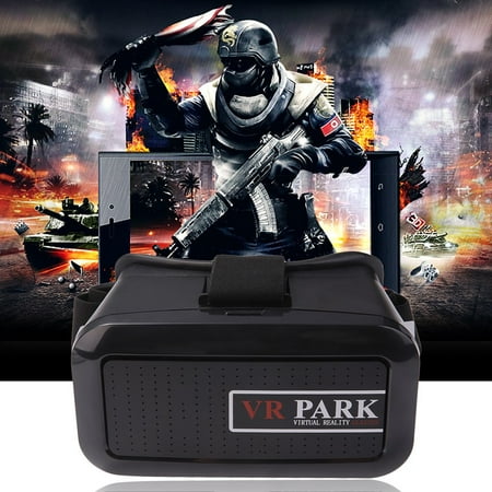 New Black 3D Movie Video Games Virtual Reality VR Glasses for 4-6 inch smart phon e~~
