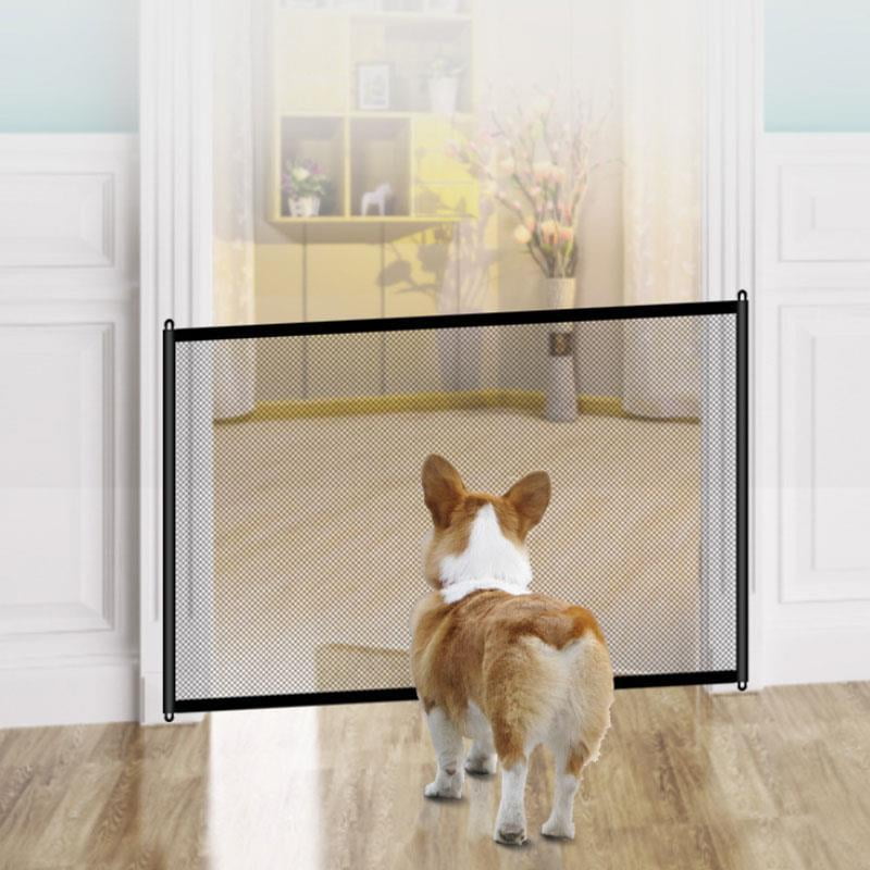 Bellaven Pet Safety Gate Breathable Mesh Dog Gate Magic Pet Gate