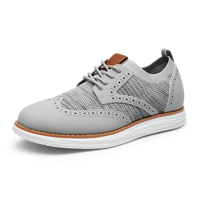Zapatillas Oxford de Malla para Hombre Bruno Marc Gris Talla 13