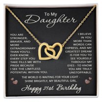 21st Birthday Gifts from Mom Dad for Daughter 21st Birthday Necklace Heart Pendant Jewelry 21 Years Old Birthday