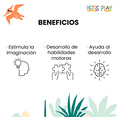thumbnail image 2 of Huevos de Dinosaurio Juguete Educativo Let´s Play con 12 Huevos de Yeso Tarjetas y Herramientas, 2 of 8