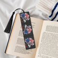 thumbnail image 4 of Kdxio Largemouth Bass Fish in USA Print Metal Tassel Bookmarks,Perfect Gift for Art Lovers and Bookworms Metal Bookmarks for Women, 4 of 8