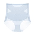 thumbnail image 3 of Daznico Womens Underwear - Women's High Waist Abdominal Contraction Strong Shaping Postpartum Traceless Ice Silk Shaping and Lifting Underwear - Panties for Women,Color:Blue,Size:XXL, 3 of 8