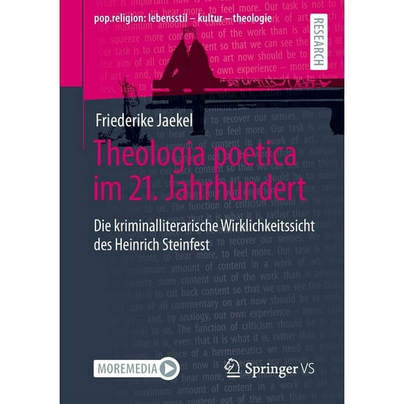 Pop.Religion: Lebensstil - Kultur - Theo Theologia Poetica Im 21. Jahrhundert: Die Kriminalliterarische Wirklichkeitssicht Des Heinrich Steinfest, (Paperback)