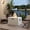 Beige, variant on 24.02" Square MGO Propane Fire Pit Table – 40,000 BTU Steel Burner, Adjustable Flame, Lava Rocks, Rain Cover for Patio, Backyard, Poolside, Black