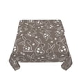 thumbnail image 5 of Wukai Retro Bunny Waterproof Tablecloth for Kitchen Dining, Fits Square Tables for 2-4 Seats -54"x54", 5 of 7