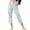 Grey, variant on PMVFHDE Women's Casual Straight Leg Pants Elastic Waist with Side Pockets Zipper Detail Pull On Trousers Navy,S