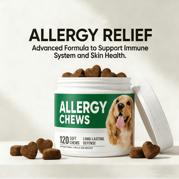 Dog All-ergy Chews,Dry Dog Food Soft Chews for Dogs, All-ergy Chews for Dogs