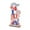 B, variant on QLUEWX 4th of July Patriotic Wooden Tabletop Decor, July 4th Red White Blue Gnome & Letter Signs, Independence Day Memorial Day Veterans Day Farmhouse Home Decor, F