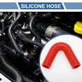 thumbnail image 2 of Unique Bargains 1 Pcs 30mm/1.18" ID 102mm/4.02" Length 135 Degrees Red Car Silicone Hose Coolant Hose Universal, 2 of 7