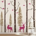 thumbnail image 1 of Pine Tree Birch Tree Deer Birds, 1 of 2