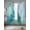 Teal Green, variant on Teal Marble Sheer Curtains 96 Inch Length 2 Panels Set, Abstract Luxury Ink Painting Modern Voile Window Treatment Semi Sheer Long Curtains Drapes for Bedroom/Living Room/Kitchen 52"x96"x2