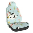 thumbnail image 1 of Wukai Cute Cows Full Set Car Seat Covers with Soft Padding Universal Auto Front Seats Protector and Cushion Mat, 1 of 5