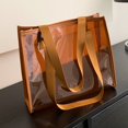 thumbnail image 3 of PENGXIANG Sac de Transport Transparent Grande Capacité Sacs à Main en PVC Transparent Décontracté Simple pour le Travail, 3 of 9