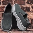 thumbnail image 2 of Men's Breathable Mesh Slip-On Walking Shoes, Lightweight No-Tie Casual Sneakers with Cushioned Thick Sole, Comfortable Footwear for Seniors, Travel, and Everyday Wear, 2 of 10
