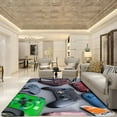 thumbnail image 4 of LAMIRO Gaming Rug for Kids Boy Bedroom Gamer Area Carpet 3D Neon Game Cool Blue Blacklight Living Room Game Room Large Area Rug Teen Boy Room Decor Non-Slip Comfy Floor Mat, 4 of 4