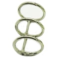 thumbnail image 3 of 1 Set Book Rings Metal Loose with Good Resistance Silver Three Consecutive Circle DIY Kit Stationery Accessories for Documents 15mm, 3 of 6