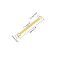 thumbnail image 2 of Uxcell Bar Links for Jewelry Making, 20mm/0.79" Stick Strip Earring Connectors 2 Hole, Golden 200Pack, 2 of 6