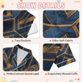 thumbnail image 4 of FORMRS Kids Short Sleeve Top and Pants Pajama Set Unisex Satin 2-Piece Sleepwear, Sizes 7-8Y, Elegant Geometric Pattern, 4 of 8