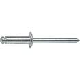 thumbnail image 3 of Fastenere Pop Rivets 1/4" x 1/2" (25 pcs) Aluminum Body Steel Mandrel, Heavy Duty, Open End, Low Carbon, Dome Head Blind Rivets, Corrosion Resistant & High Shear Strength, 8-8 Gap .376" - .500", 3 of 4