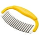 thumbnail image 1 of Crinkle Cutter for Veggies, Crinkle Cut Knife for French Fry, Vegetable, Potato, Cucumber, Carrot and Fruit, Stainless Steel Wave Fries Cutter Slicer With Ergonomic Handle, Dishwasher Safe, 1 of 8