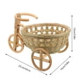 thumbnail image 2 of LIFKOME Mini Tricycle Basket for Event Planners Bamboo 1Pcs, 2 of 8