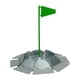 thumbnail image 3 of Palo de bandera de golf para practicar putting, suministros de golf para garaje, interior y exterior Bandera verde, 3 of 9