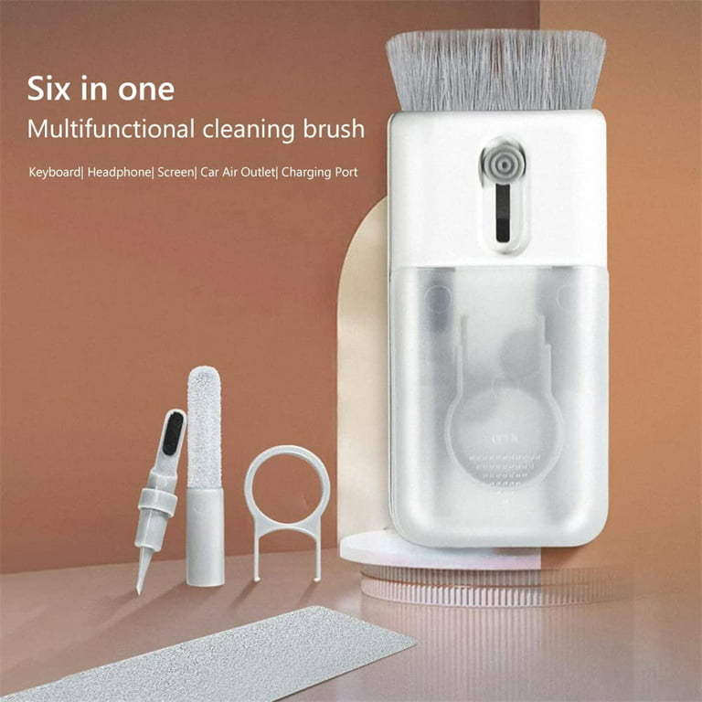 Keyboard Cleaning Kit, 5 in 1 Keyboard & Earphone Cleaner, Soft Brush  Keyboard Cleaning Tools, Slide Botton Cleaning Kit for Airpods, Earbuds,  Phones