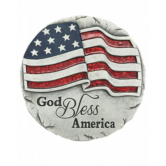 God Bless America Garden Stepping Stone