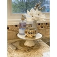 thumbnail image 2 of Classic Touch WPS508 White Ceramic Rectangular Tray with 3 Bowls with Silver Border - 15 x 6 x 3 in., 2 of 3
