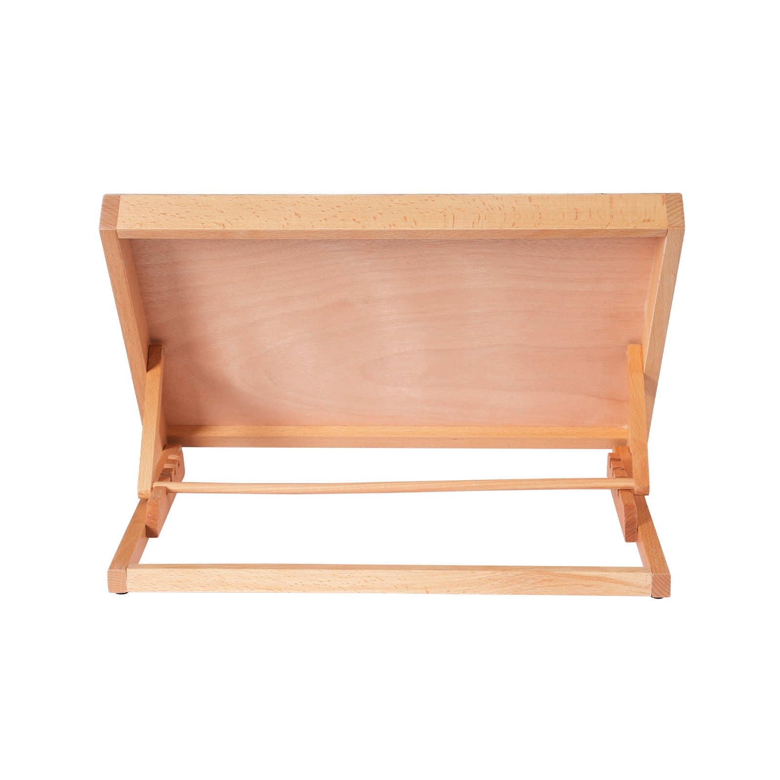 Natural Adjustable Painting Board Stand Portable Beech Wood Desk Drawing Board Stand Easel Wooden Artist Desktop Adjustable Angle for Canvas, Drawing Painting Sketching Book Stand