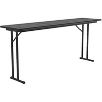 Correll 3/4" High Pressure Folding Seminar Table in New England Driftwood