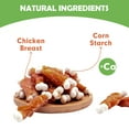 thumbnail image 4 of MON2SUN Chicken Wrapped Calcium Bones Small Dog Treats, 10 oz (28 Count), 4 of 8