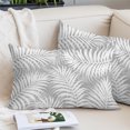 thumbnail image 2 of Palm Leaves Grey Throw Pillow Cover 20 x 26 Inch Decorative Pillow Cover Summer Botanical Coastal Tropical Lumbar Pillowcase Seasonal Rectangle Cushion Case for Couch Sofa Bed Living Room, 2 of 9