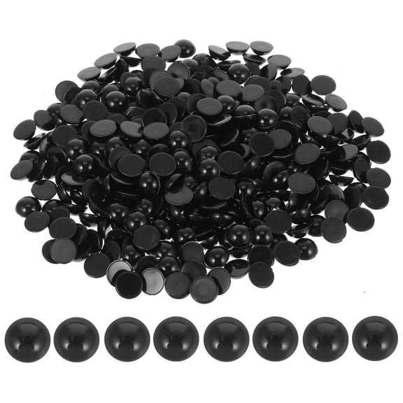 TABLZONE 400 Pcs Realistic Black Plastic Craft Eyes for Handmade Dolls, Plush Animals, Projects & Accessories