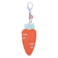 thumbnail image 1 of Lindo llavero con colgante de zanahorias de cuero PU, llavero, bolso, regalo ornamental para coche (naranja), 1 of 5
